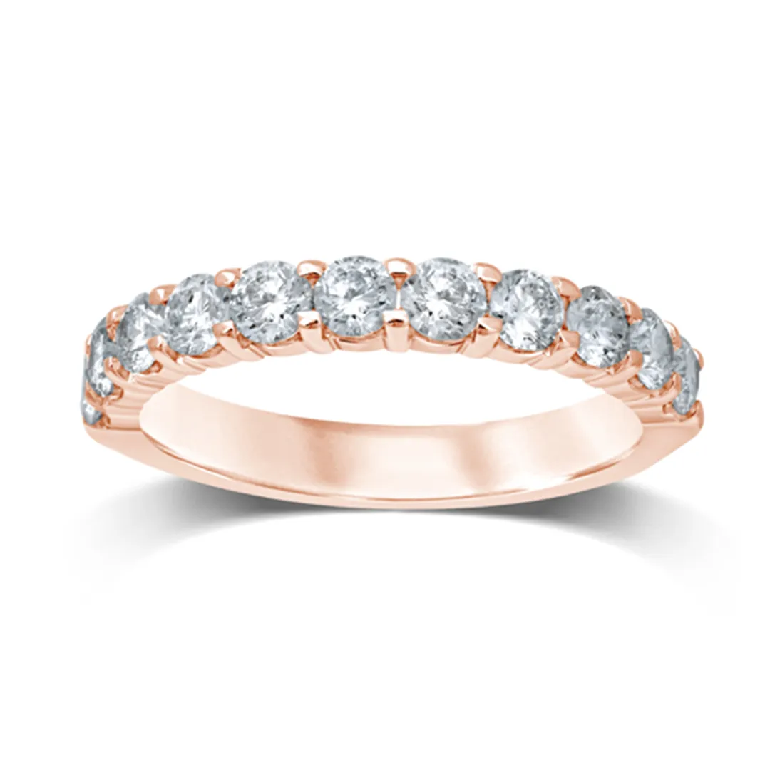 14K DIAMOND LADIES BAND (11 Diamond Stones)