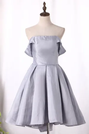 2024 A Line Off The Shoulder Taffeta Cocktail Dresses Asymmetrical