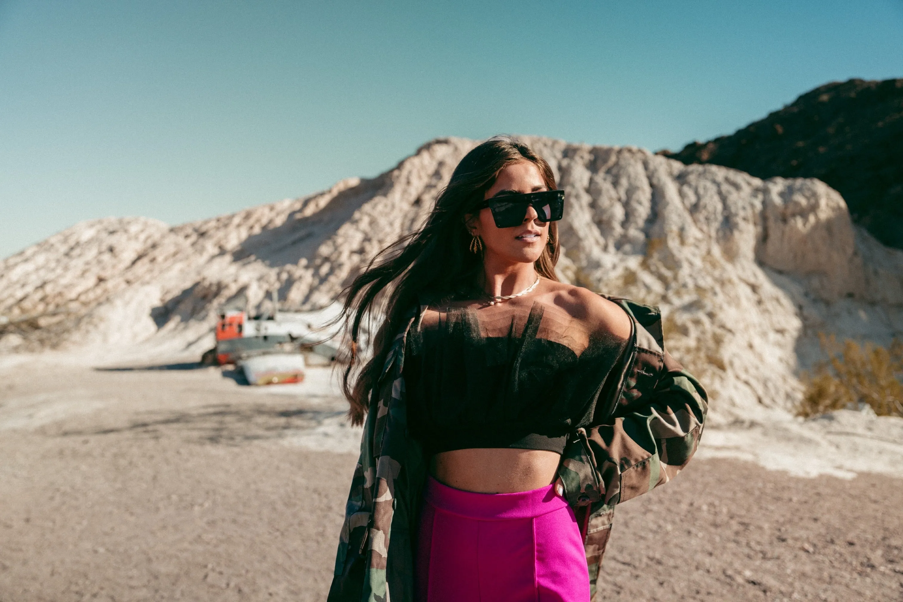After Midnight Tulle Crop Top