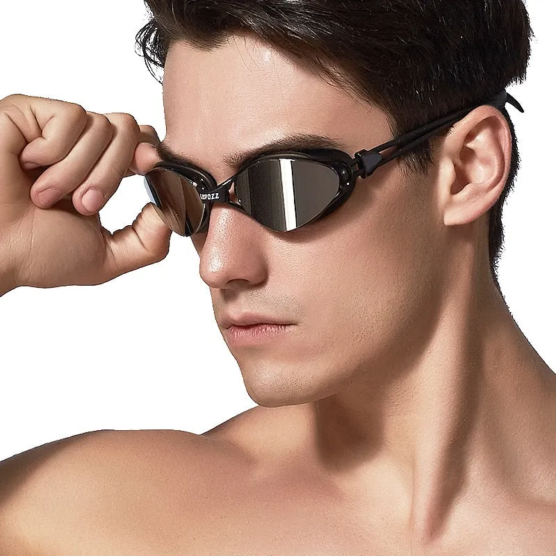 Anti-Fog UV Protection Adjustable Swimming Goggles