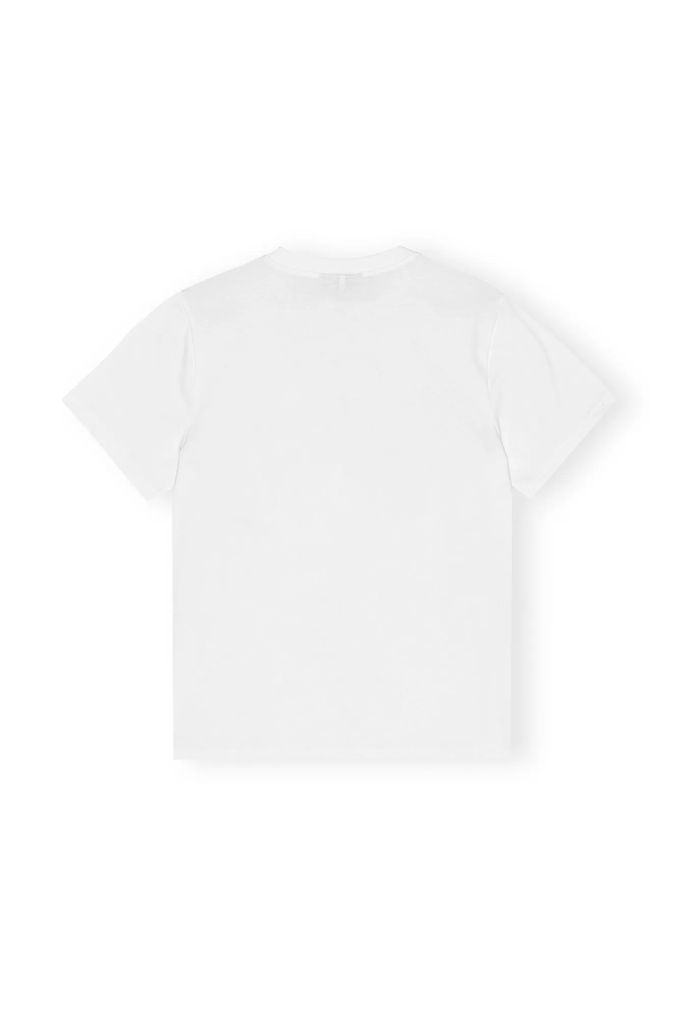 Basic Jersey Cherry Relaxed T-Shirt - Bright White