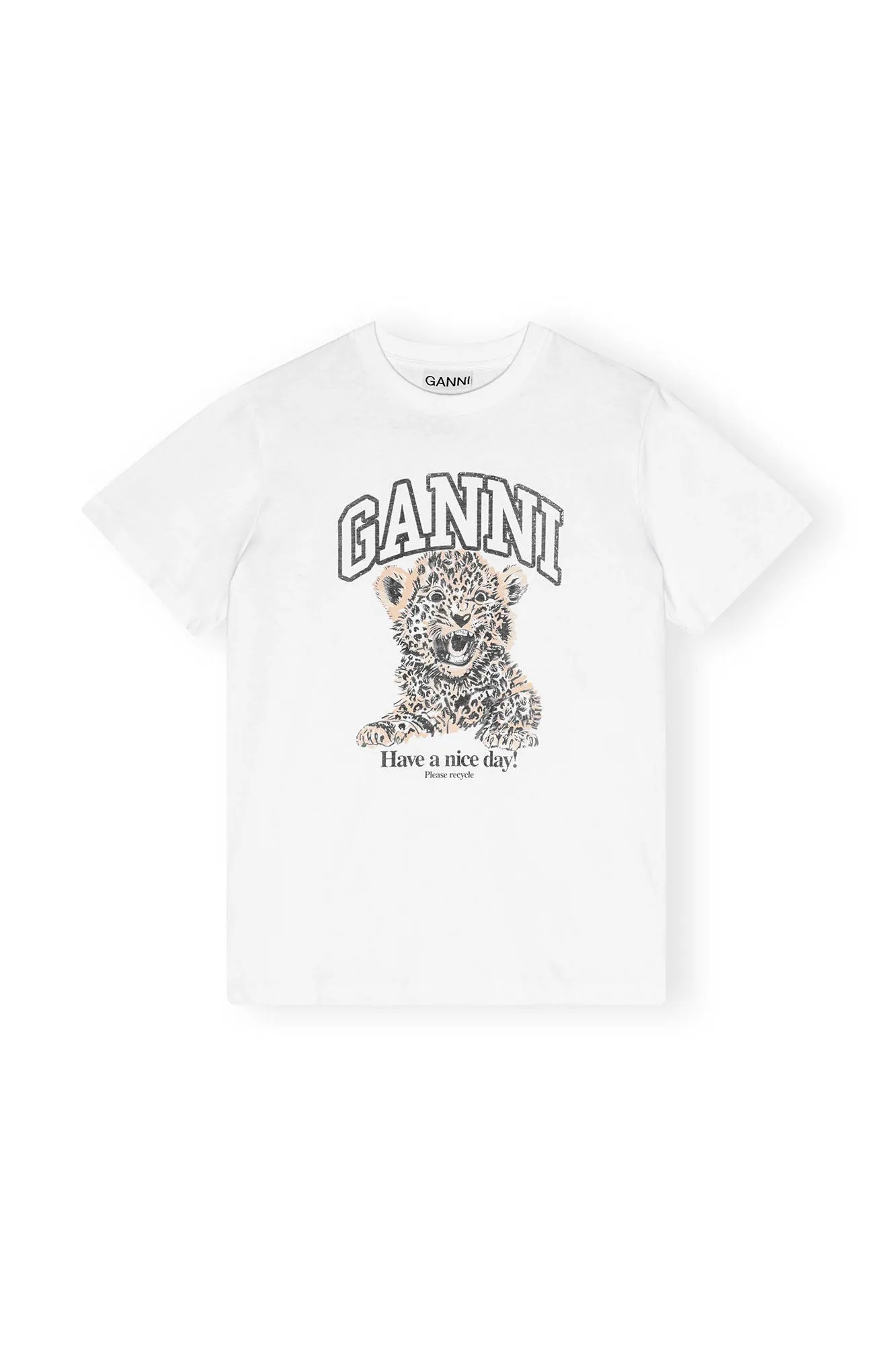 Basic Jersey Relaxed T-Shirt - Leopard