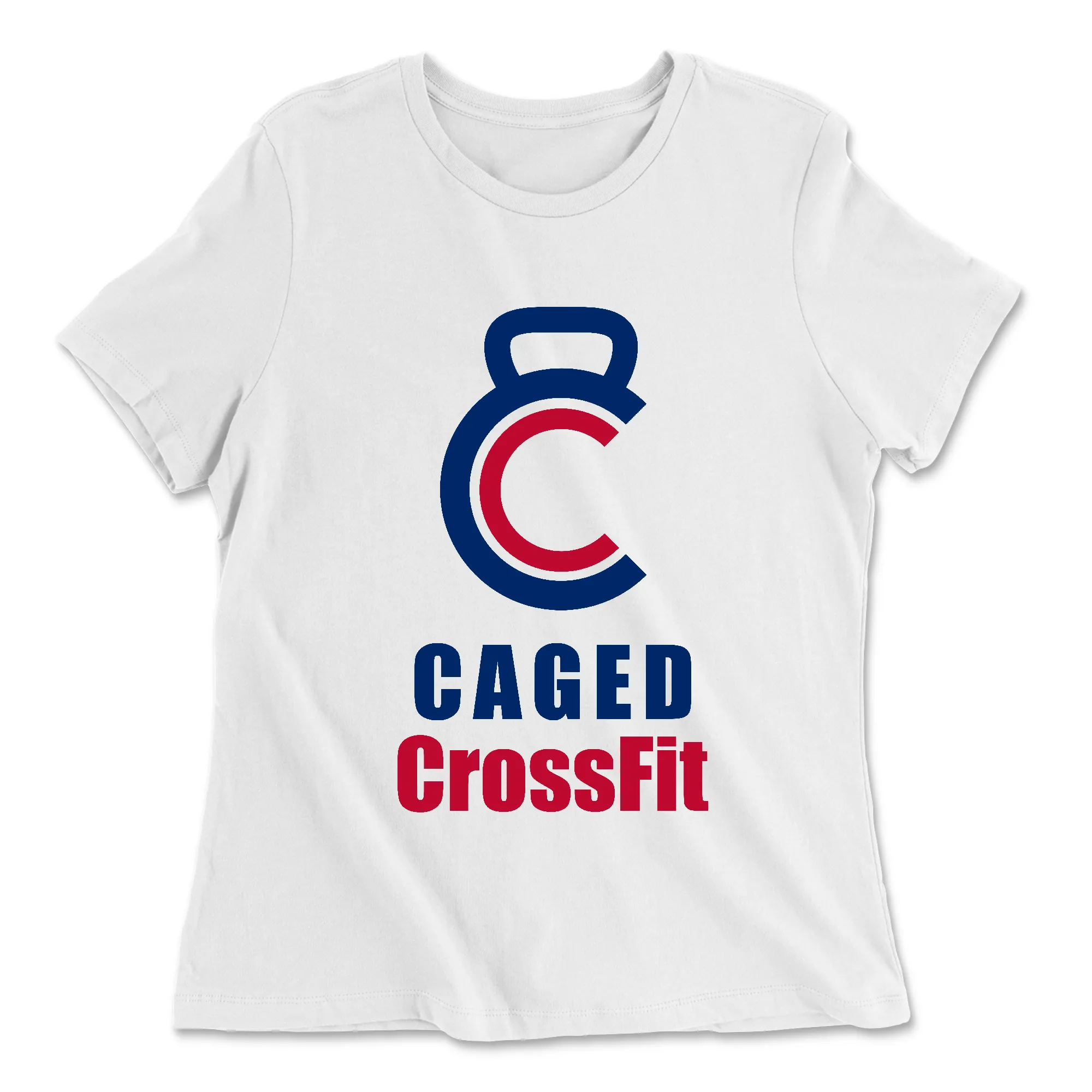 Caged CrossFit Stacked Womens - Relaxed Jersey T-Shirt
