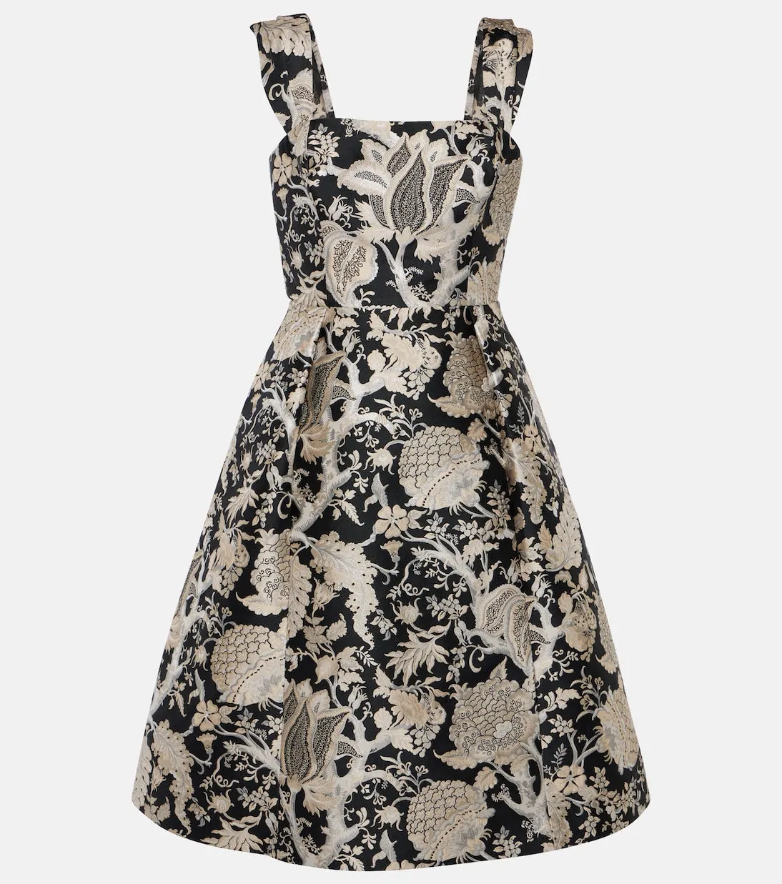 Carolina Herrera floral jacquard midi dress, multicolor