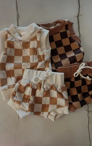 Checkered Short Set
