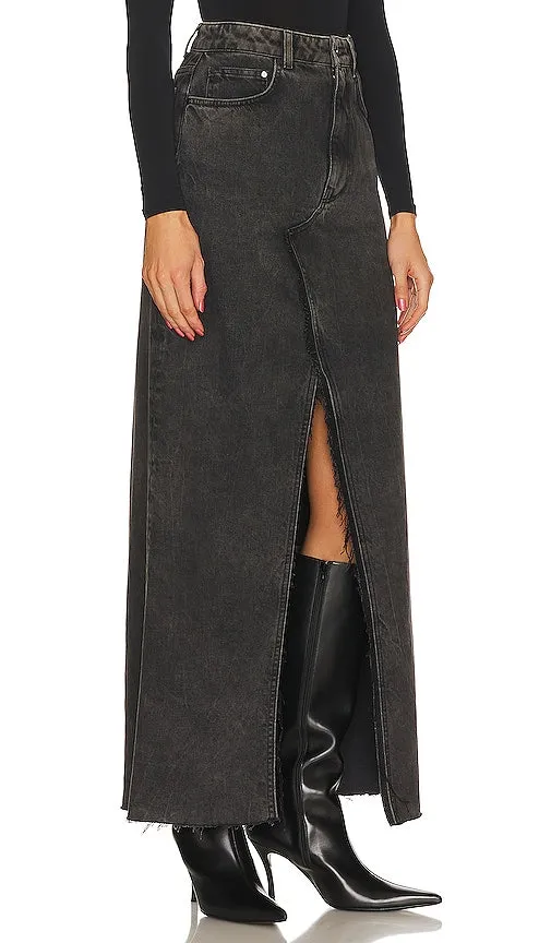 Essentiel Antwerp Ewinter Denim Skirt in Black