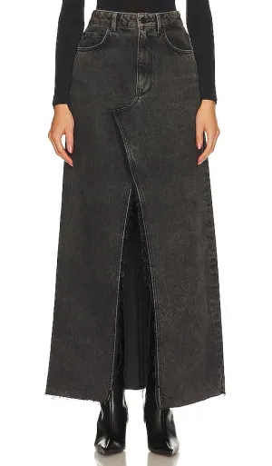 Essentiel Antwerp Ewinter Denim Skirt in Black