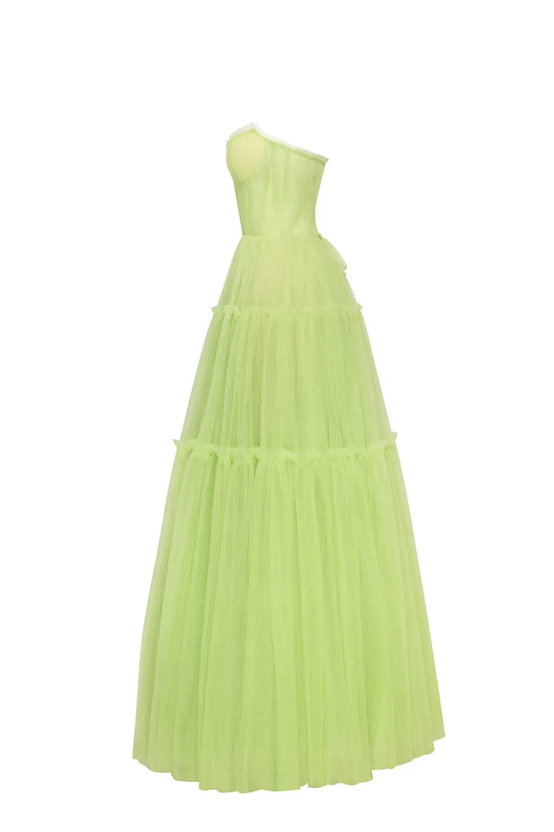 Evening Philosophy Graceful Tulle Maxi Dress