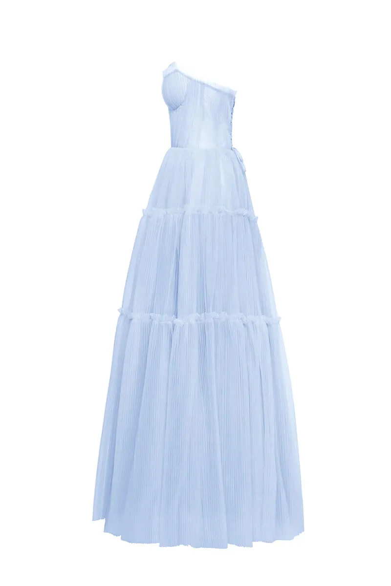 Evening Philosophy Graceful Tulle Maxi Dress