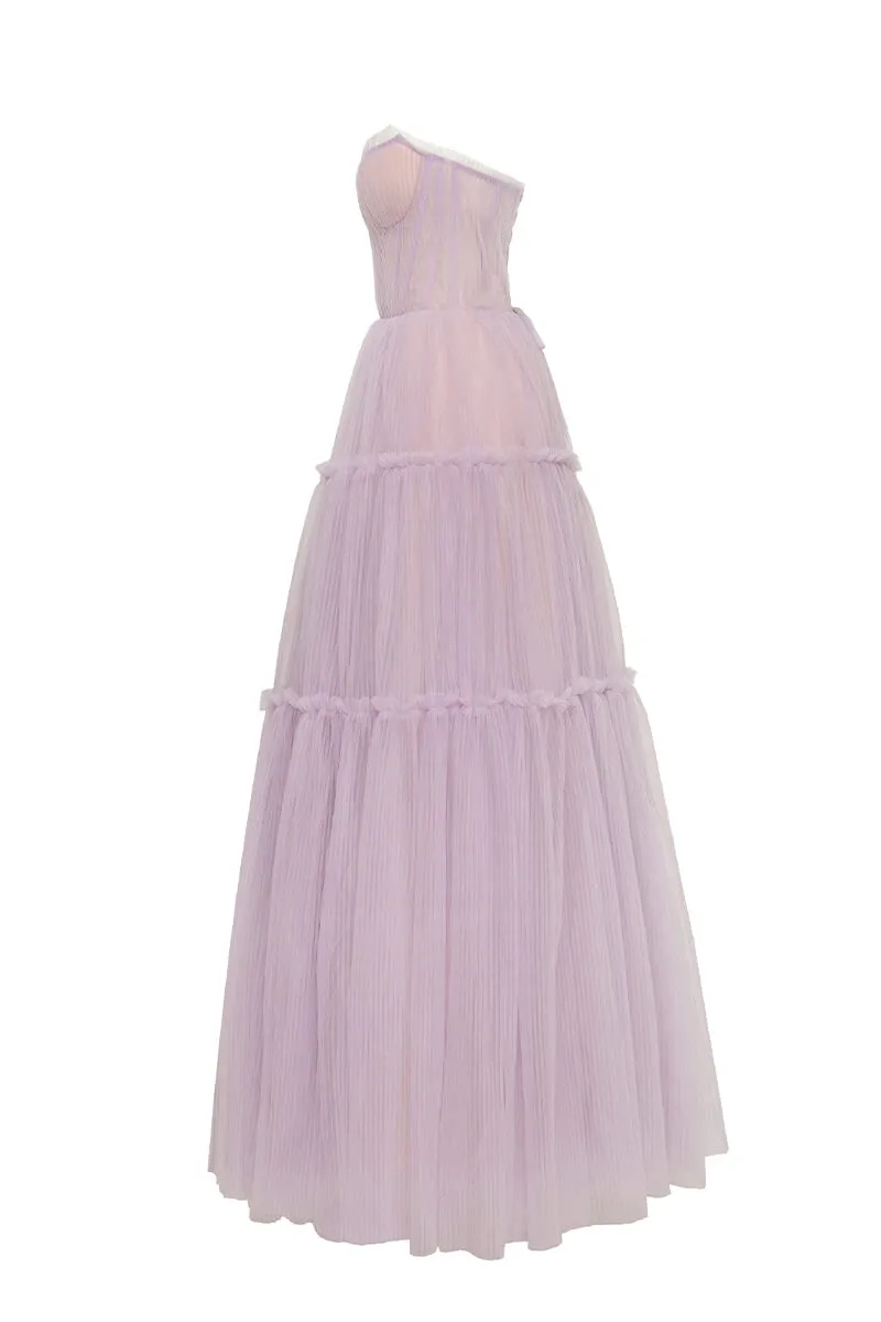 Evening Philosophy Graceful Tulle Maxi Dress