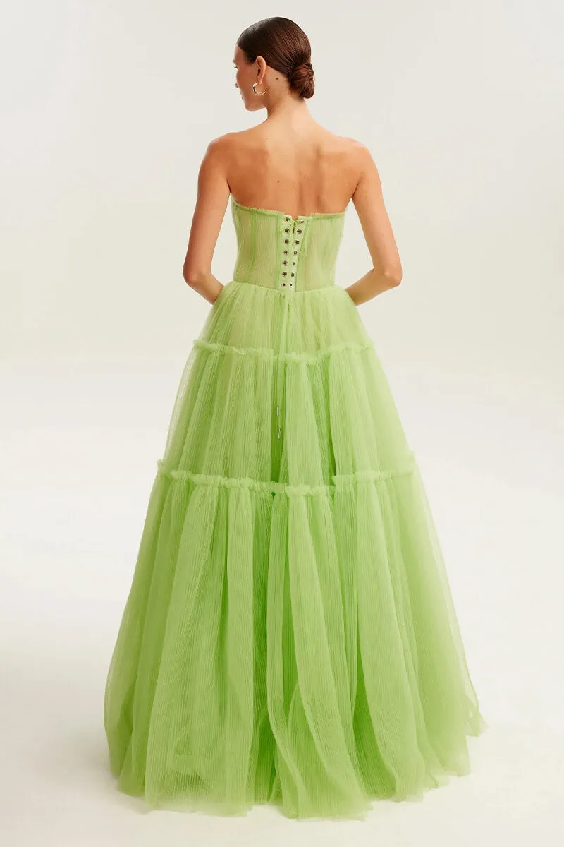 Evening Philosophy Graceful Tulle Maxi Dress
