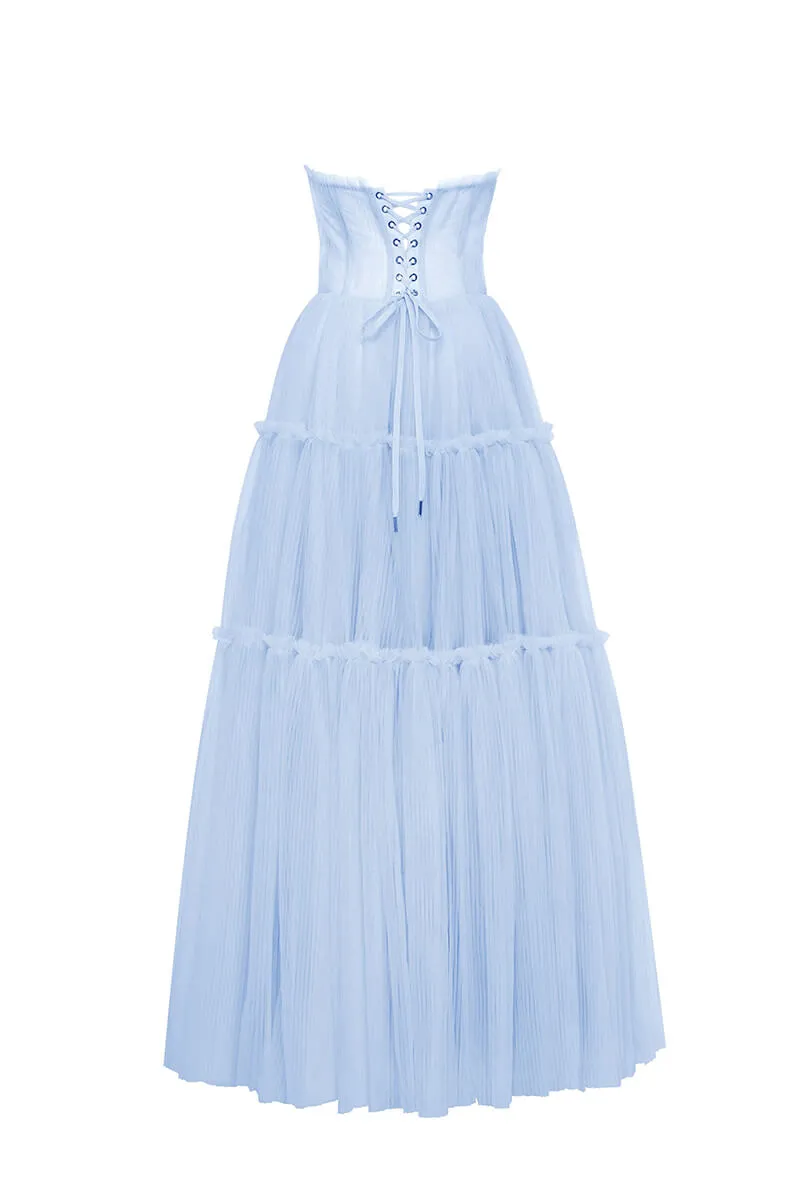 Evening Philosophy Graceful Tulle Maxi Dress