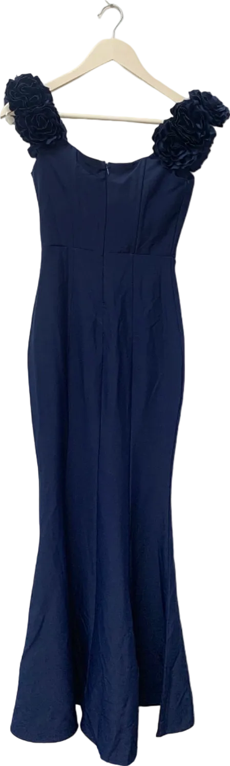 Fashion Nova Navy Rosie Maxi Dress UK XS
