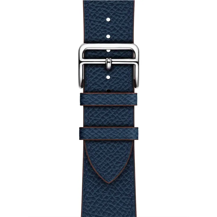 For Apple Watch 3 / 2 / 1 Generation 38mm Universal Leather Cross Band(Dark Blue)