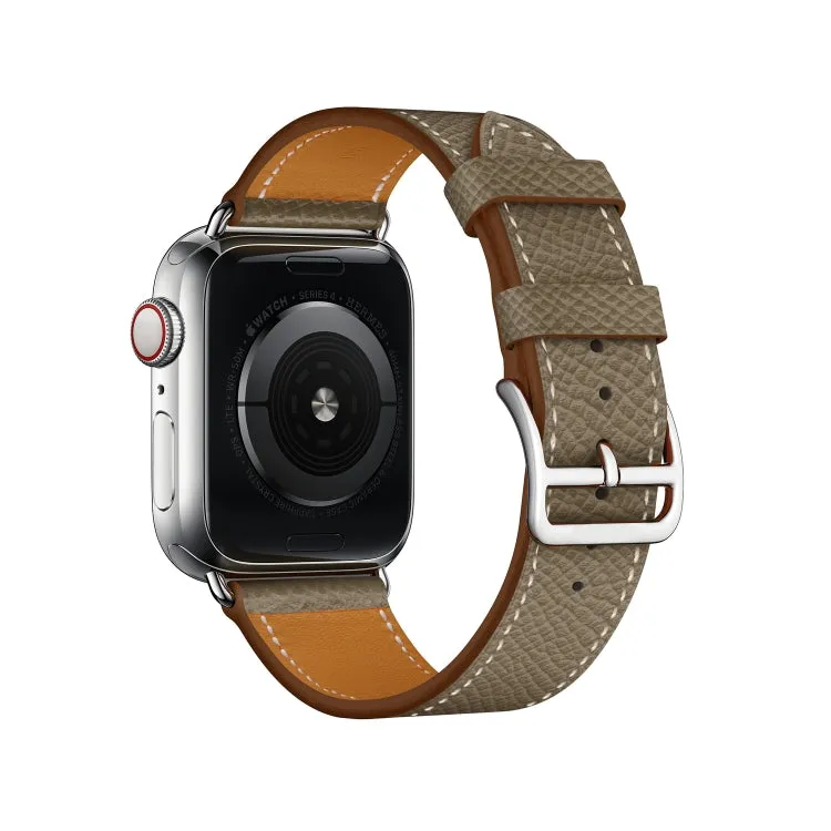 For Apple Watch 3 / 2 / 1 Generation 38mm Universal Leather Cross Band(Gray)