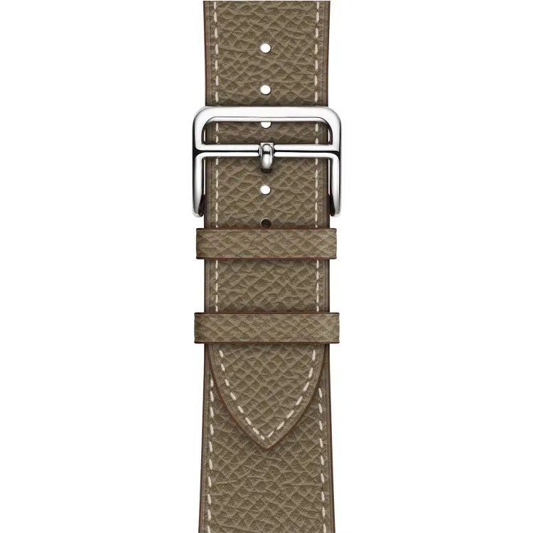 For Apple Watch 3 / 2 / 1 Generation 38mm Universal Leather Cross Band(Gray)