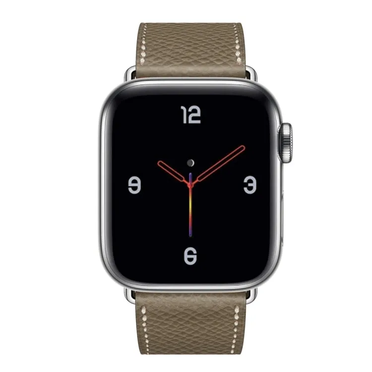 For Apple Watch 3 / 2 / 1 Generation 38mm Universal Leather Cross Band(Gray)