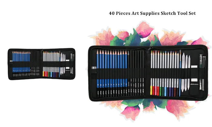 H&B 40 Piece/set Professional Drawing Kit