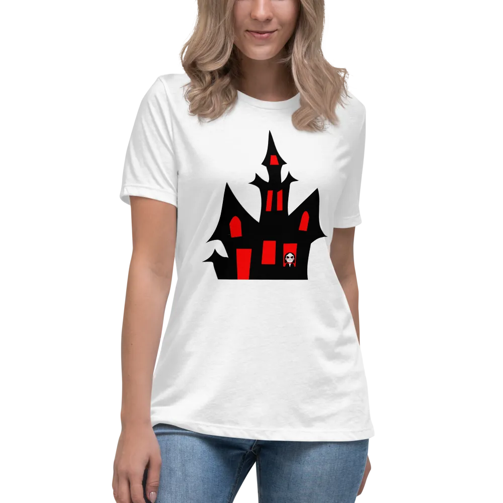 Haunted Halloween House Women's Relaxed T-Shirt