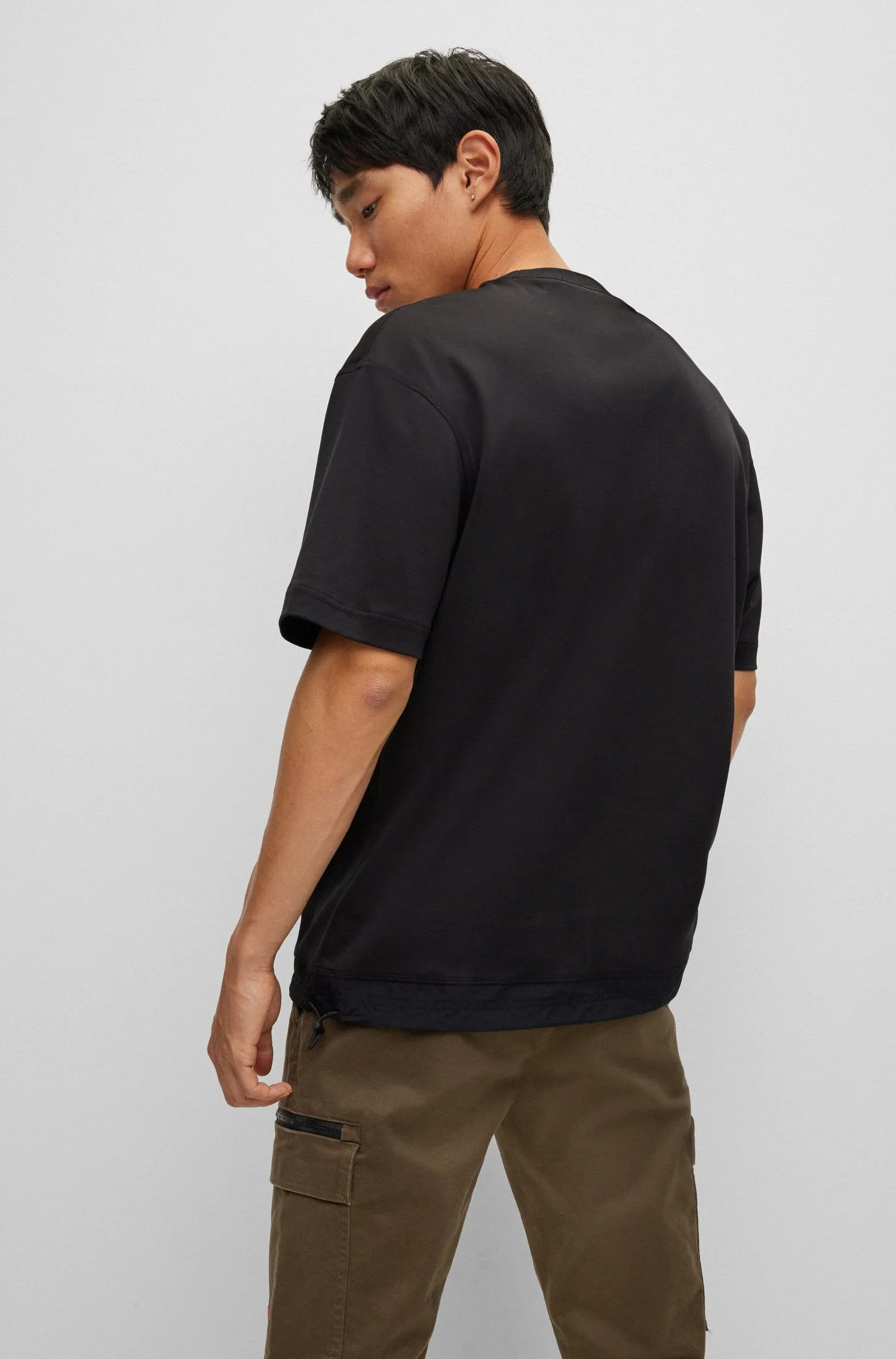 HUGO Relaxed-fit Cotton T-shirt Black