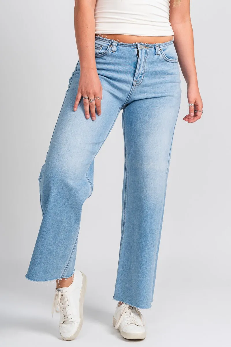 JBD low rise straight leg jeans light denim