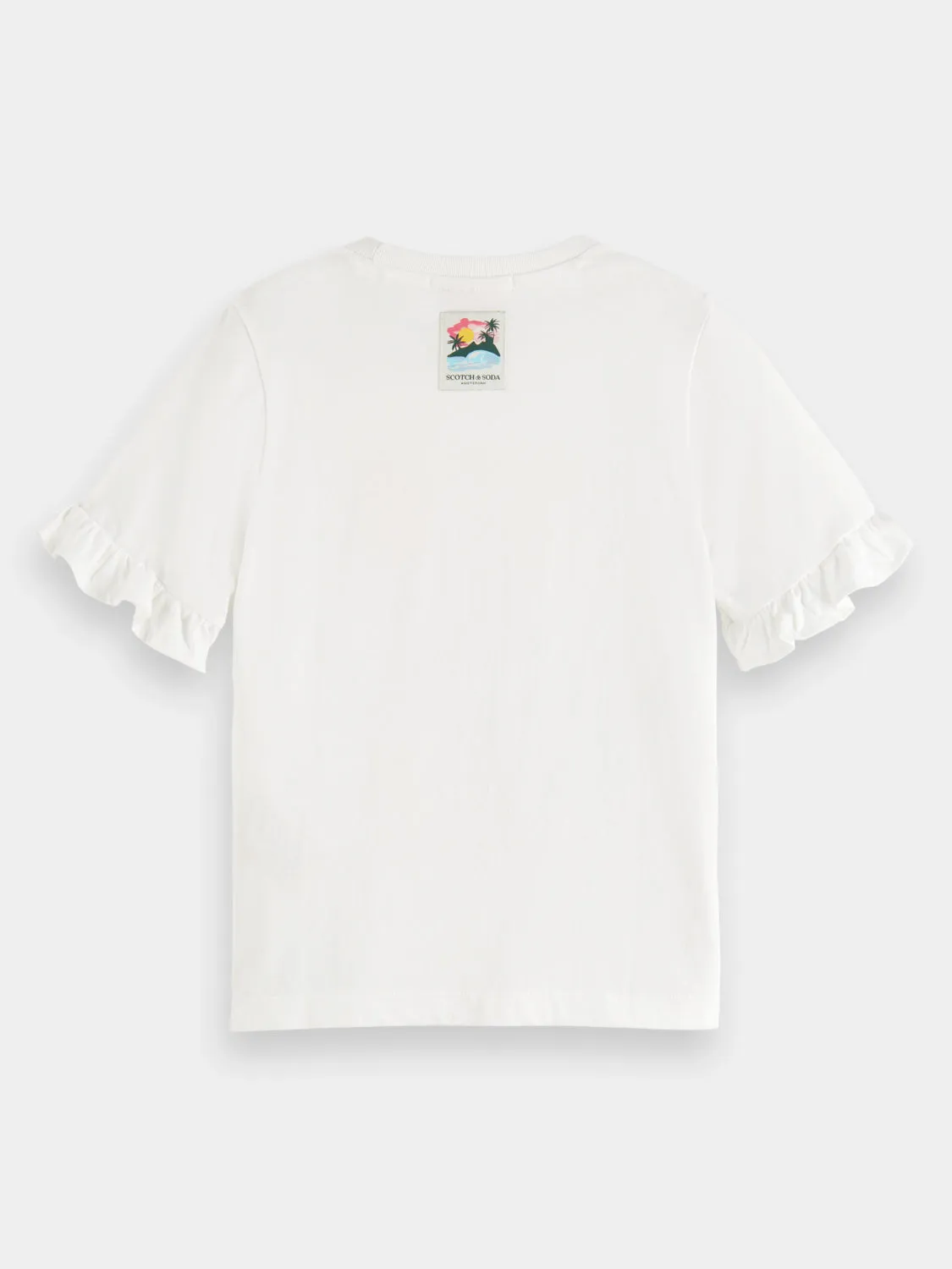 Kids - Ruffle detail regular-fit t-shirt