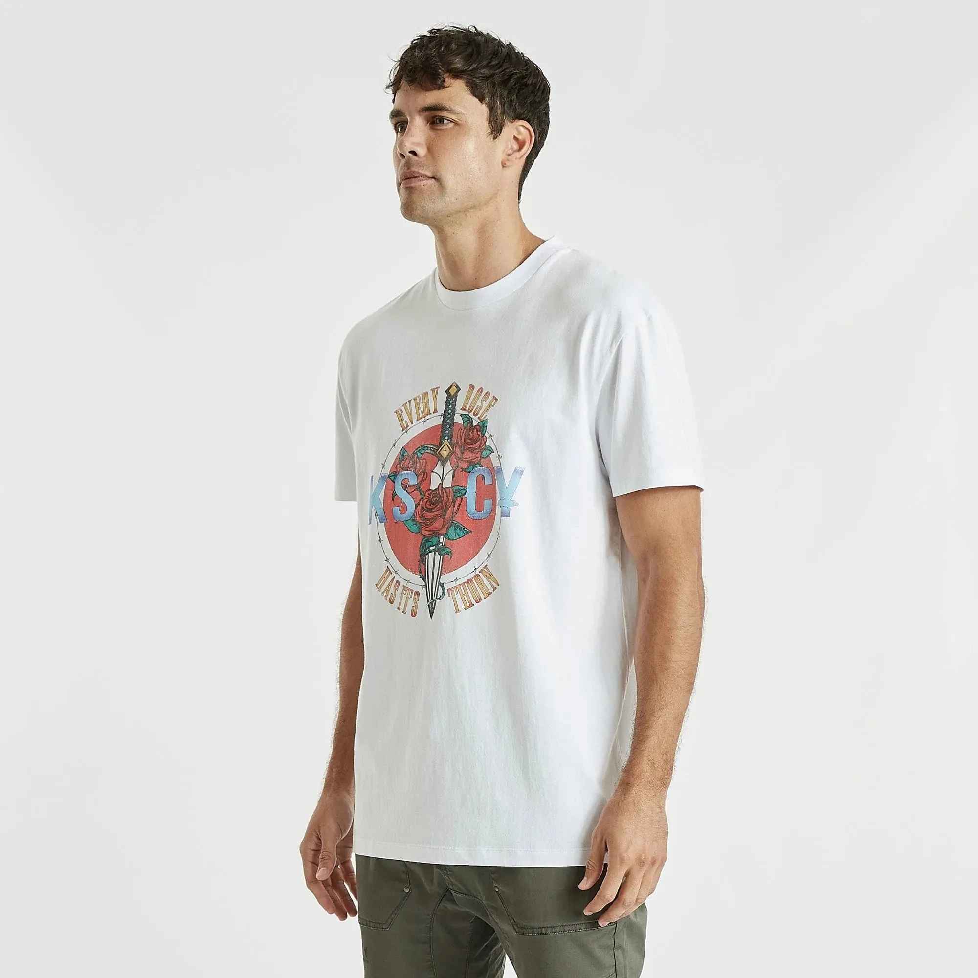 Kiss Chacey Dagger Relaxed T-Shirt - White