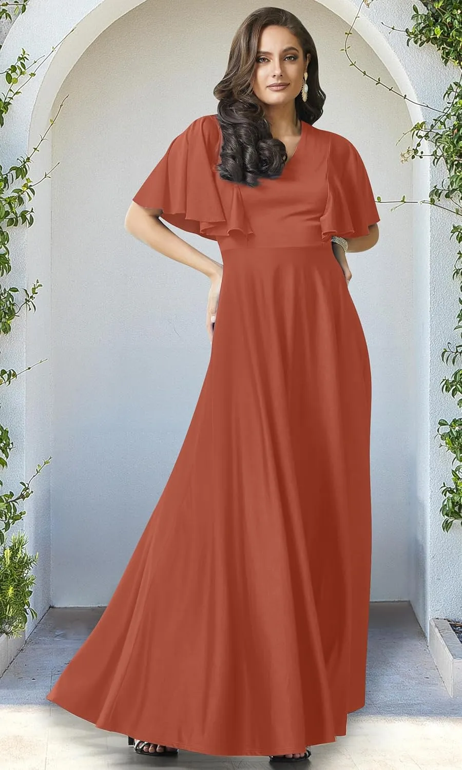 KOH KOH Womens Long Elegant Bridesmaid Evening Cocktail Modest Maxi Dress