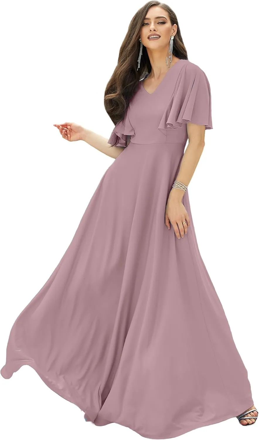 KOH KOH Womens Long Elegant Bridesmaid Evening Cocktail Modest Maxi Dress