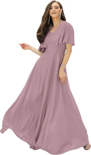 KOH KOH Womens Long Elegant Bridesmaid Evening Cocktail Modest Maxi Dress