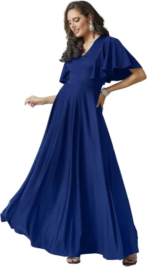 KOH KOH Womens Long Elegant Bridesmaid Evening Cocktail Modest Maxi Dress