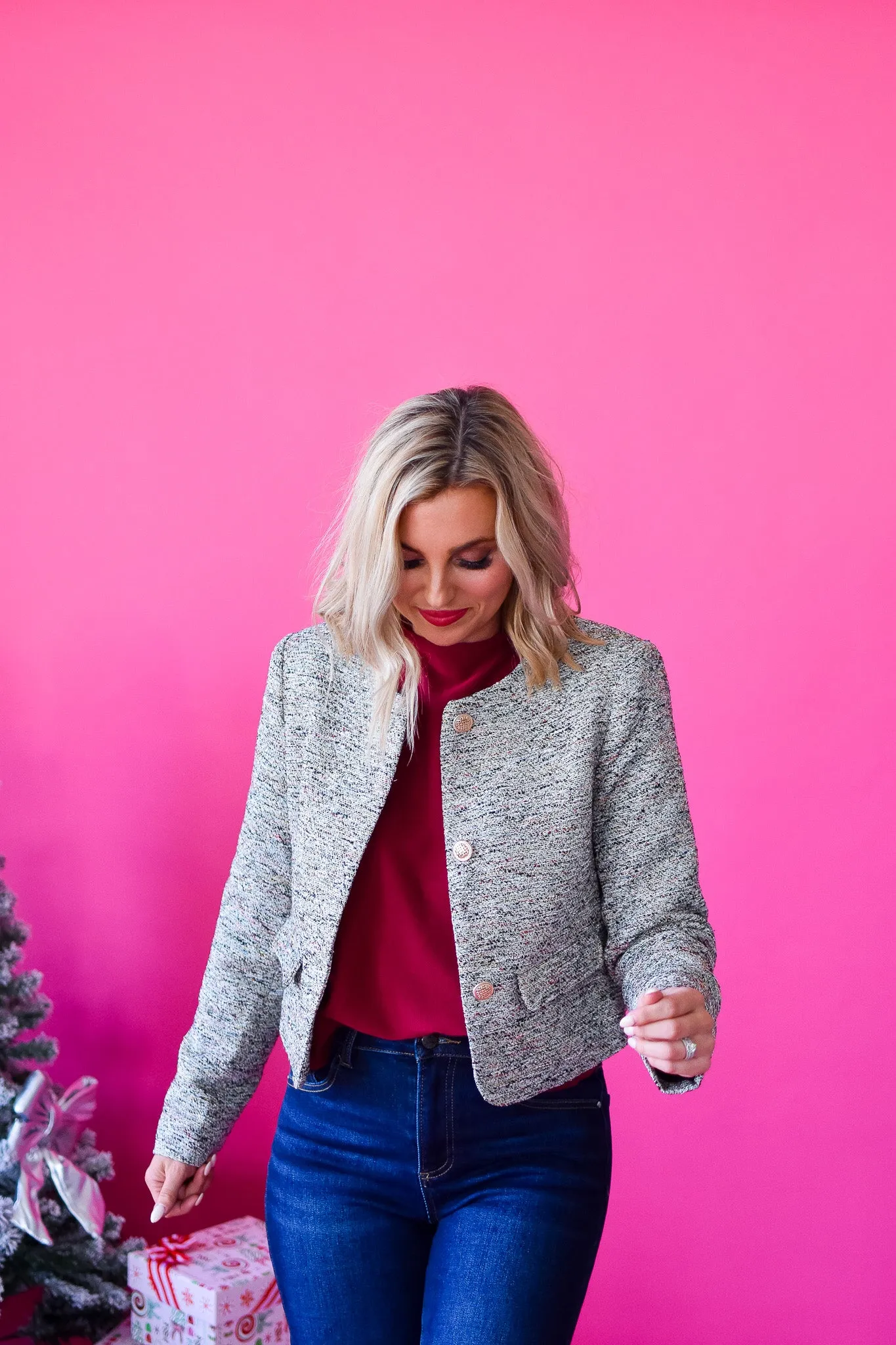 Krystal Tweed Blazer