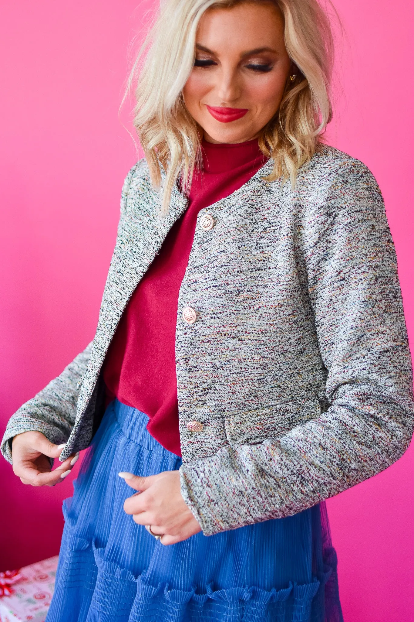 Krystal Tweed Blazer