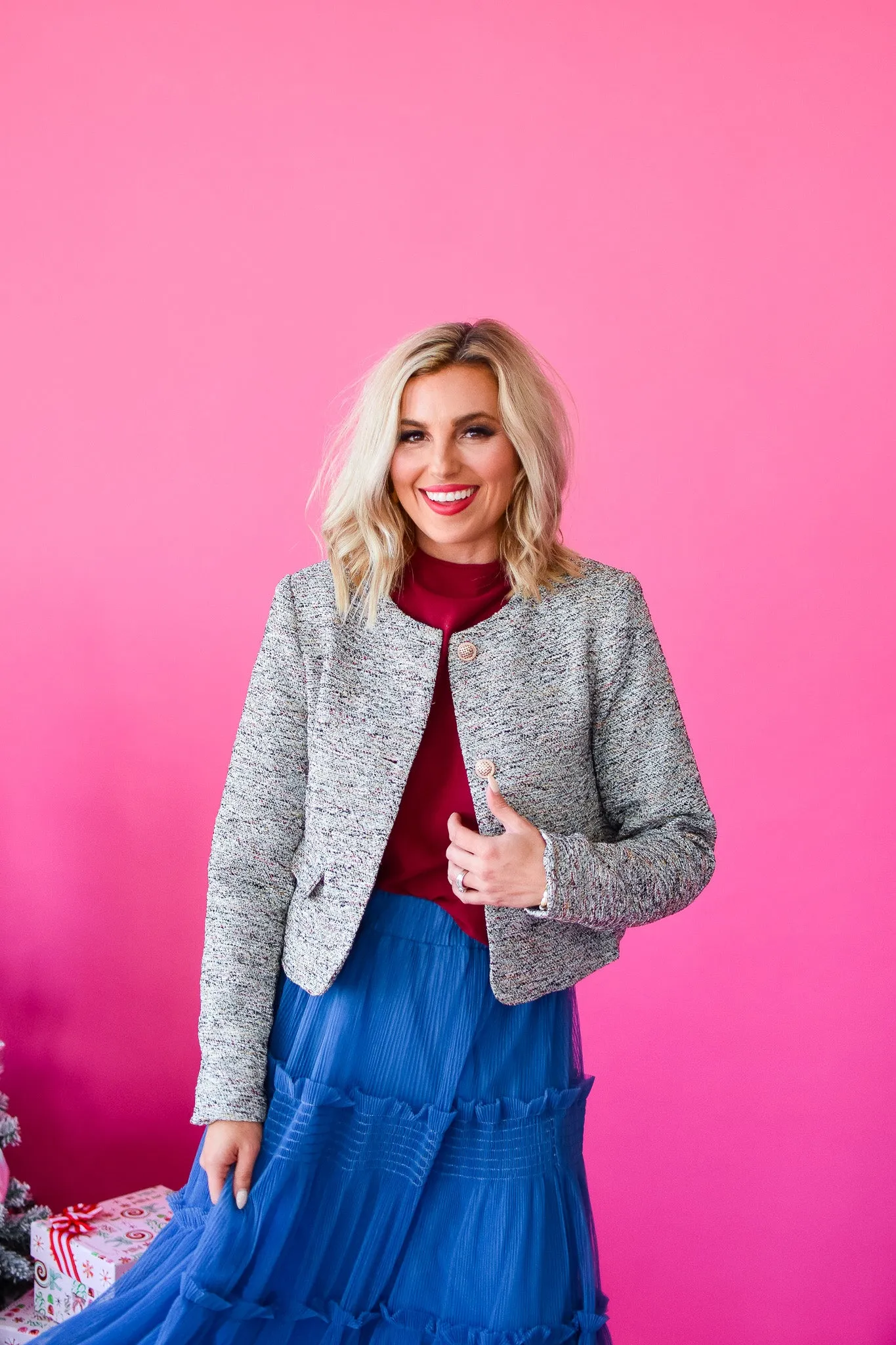 Krystal Tweed Blazer