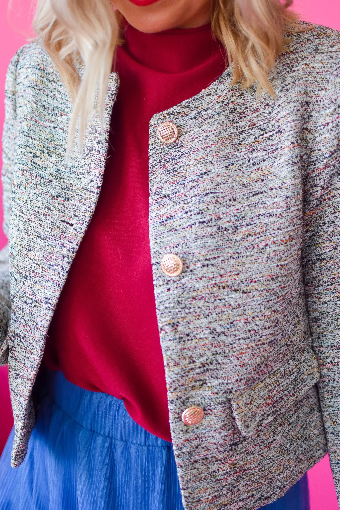 Krystal Tweed Blazer