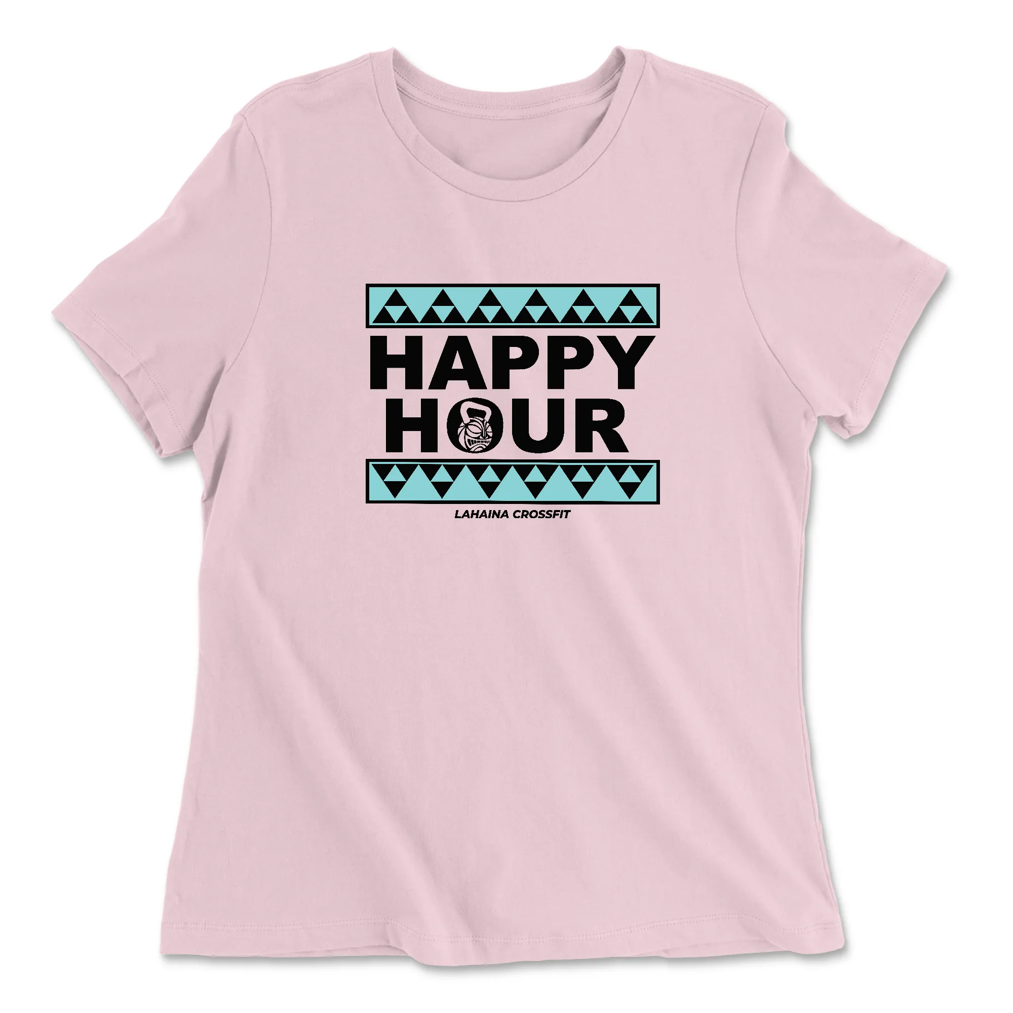 Lahaina CrossFit Happy Hour (Blue) Womens - Relaxed Jersey T-Shirt