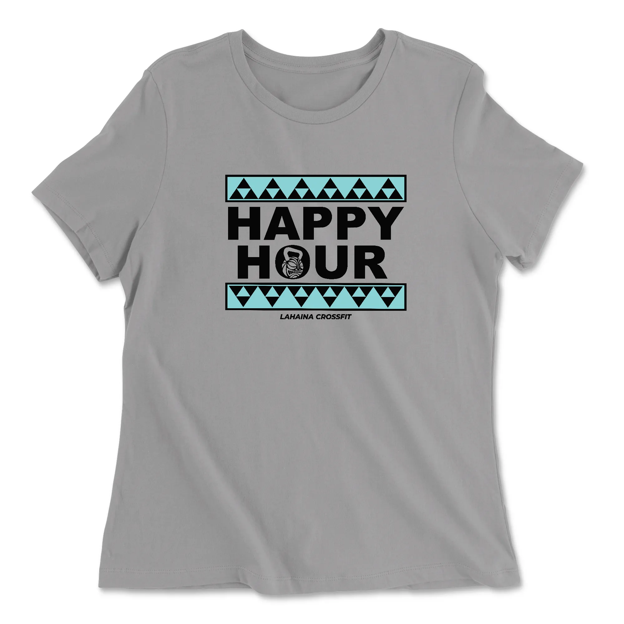 Lahaina CrossFit Happy Hour (Blue) Womens - Relaxed Jersey T-Shirt