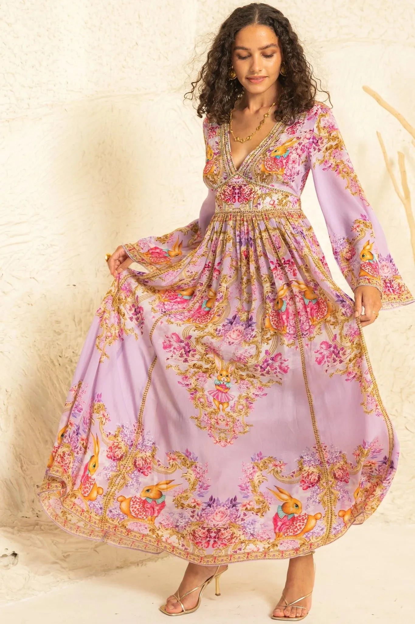 Lavender Hops Maxi Dress