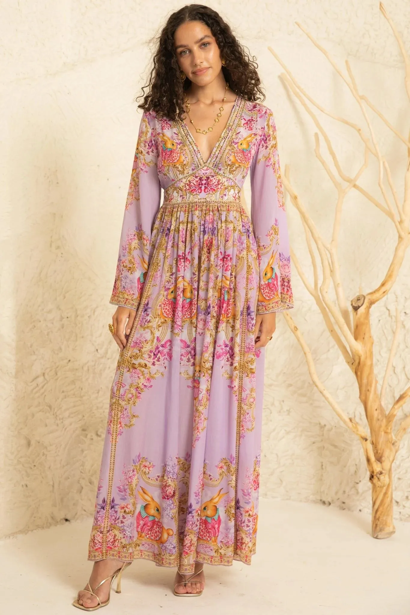 Lavender Hops Maxi Dress