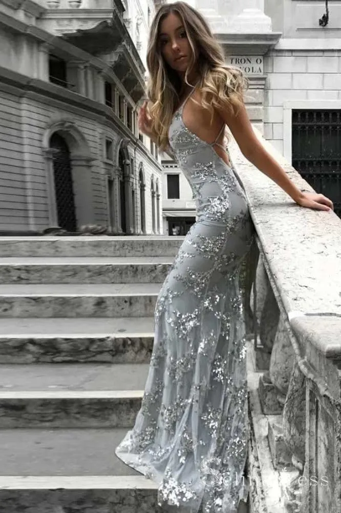 Loyeloy Glitter Sequin Mermaid Prom Dresses Long Ball Gowns 2025 Sexy Backless Formal Evening Gowns