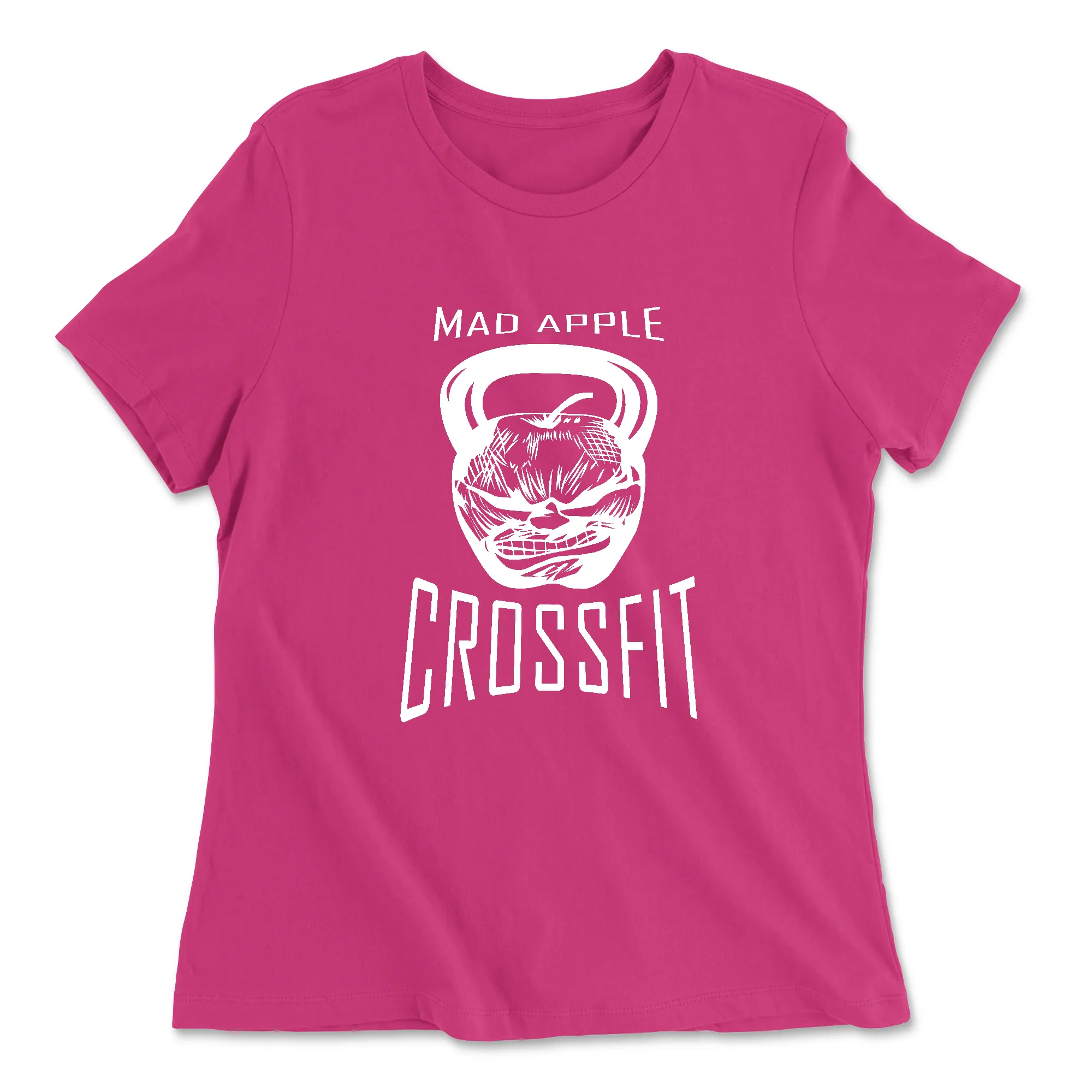 Mad Apple CrossFit White Womens - Relaxed Jersey T-Shirt