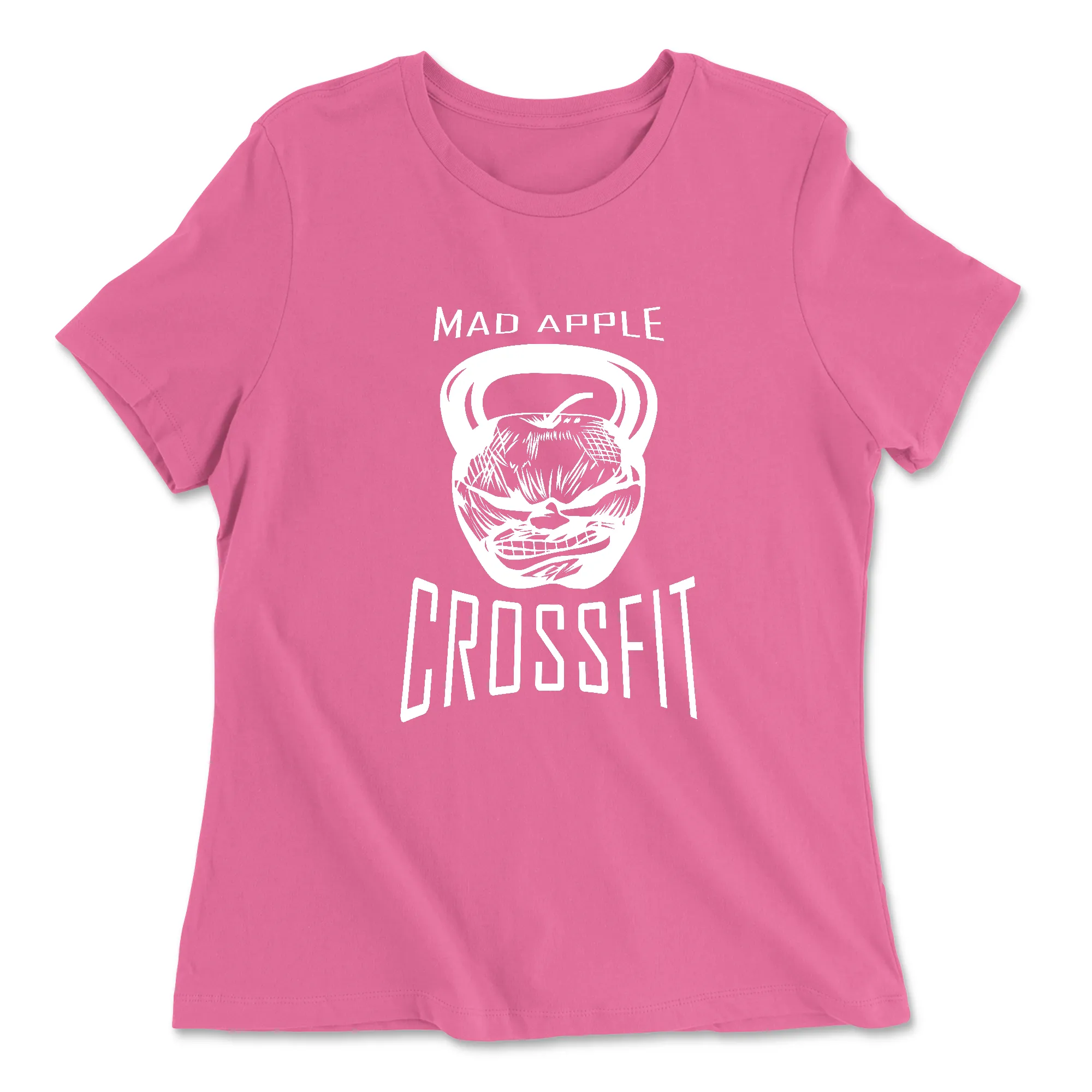 Mad Apple CrossFit White Womens - Relaxed Jersey T-Shirt