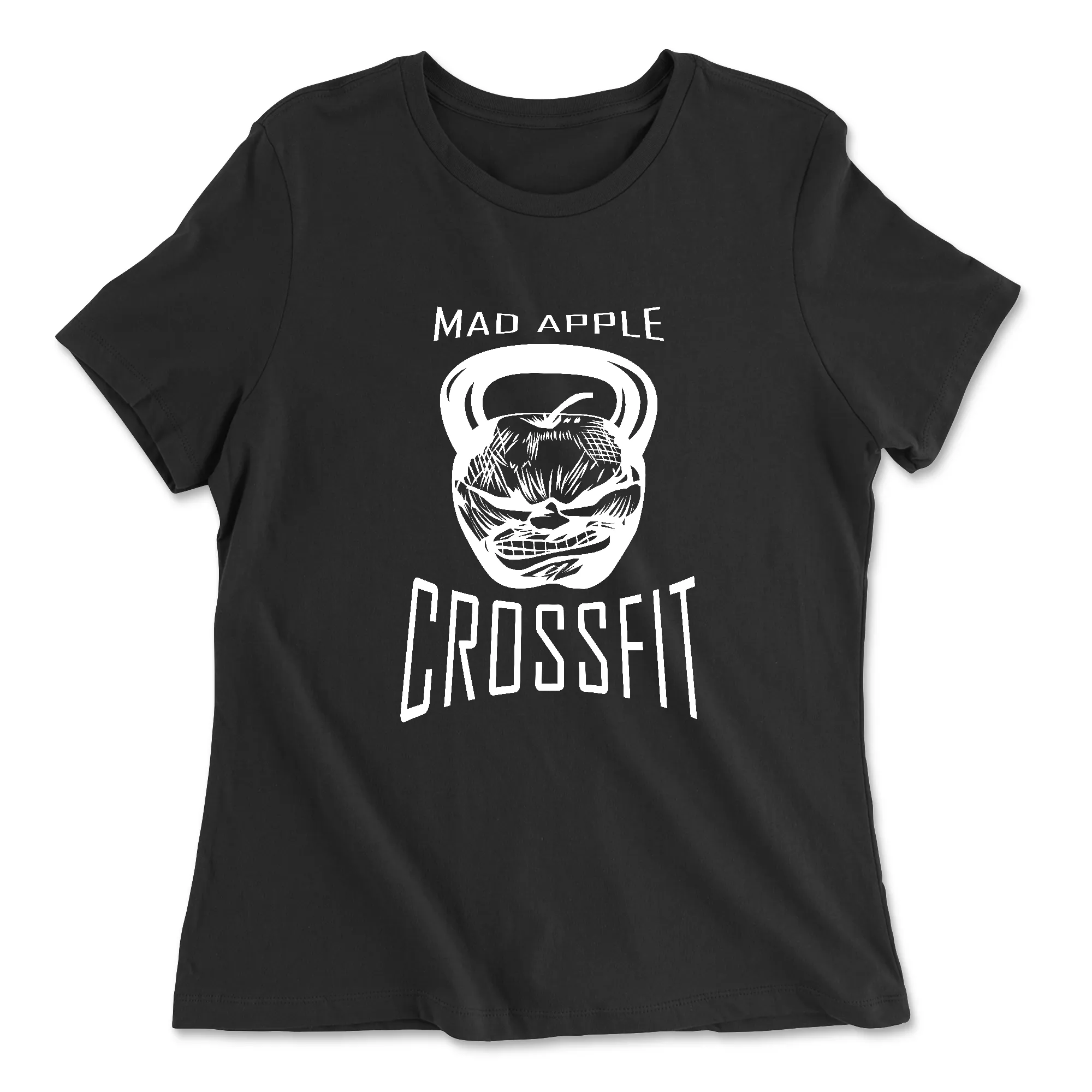 Mad Apple CrossFit White Womens - Relaxed Jersey T-Shirt