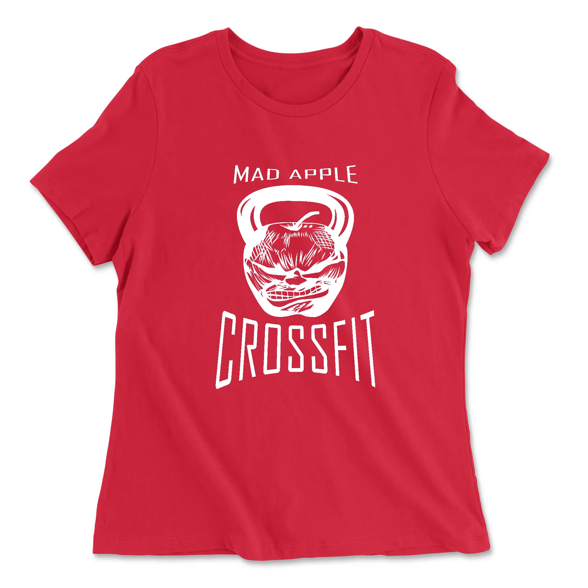 Mad Apple CrossFit White Womens - Relaxed Jersey T-Shirt
