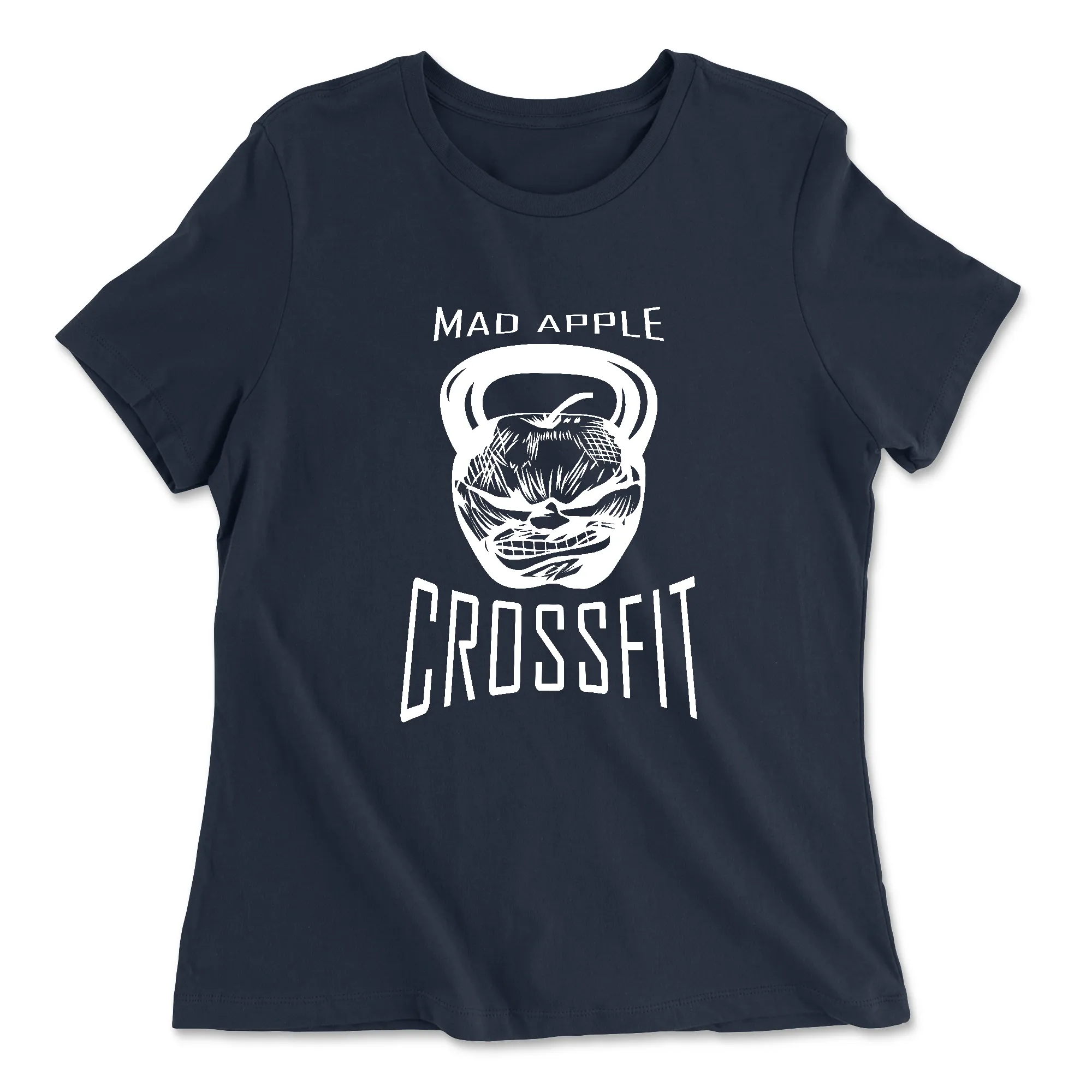 Mad Apple CrossFit White Womens - Relaxed Jersey T-Shirt