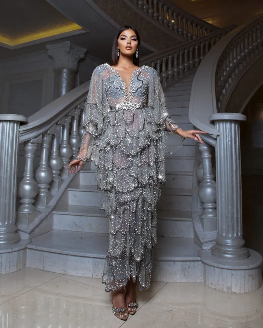 Mercury Sophisticated Maxi-Length Gown