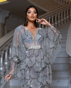 Mercury Sophisticated Maxi-Length Gown
