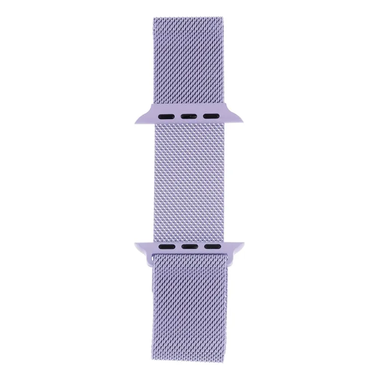 Milanese Loop Magnetic Stainless Steel Watch Band for Apple Watch Ultra 49mm&Watch Ultra 2 49mm / Series 10 46mm / 9&8&7 45mm / SE 3&SE 2&6&SE&5&4 44mm / 3&2&1 42mm(Light Purple)
