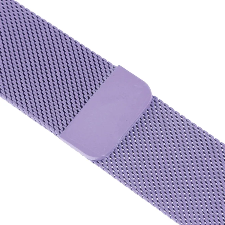 Milanese Loop Magnetic Stainless Steel Watch Band for Apple Watch Ultra 49mm&Watch Ultra 2 49mm / Series 10 46mm / 9&8&7 45mm / SE 3&SE 2&6&SE&5&4 44mm / 3&2&1 42mm(Light Purple)