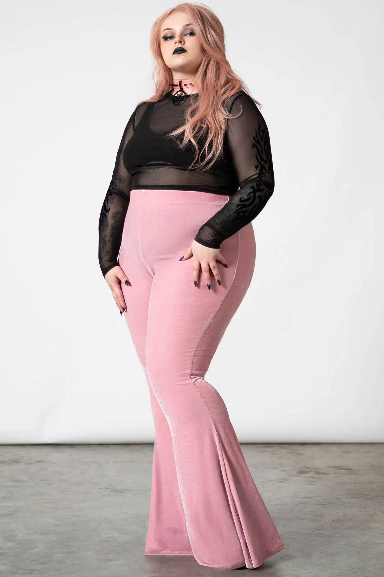 Moondance Bell Bottoms [PASTEL PINK] [PLUS]